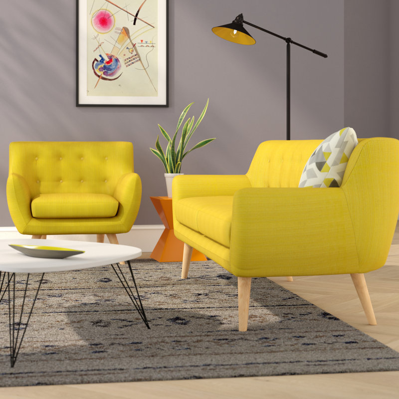 Langley Street Meggie 2 Piece Living Room Set & Reviews Wayfair